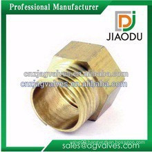 npt good quality H65 brass nickel plate female fitting cap made in china